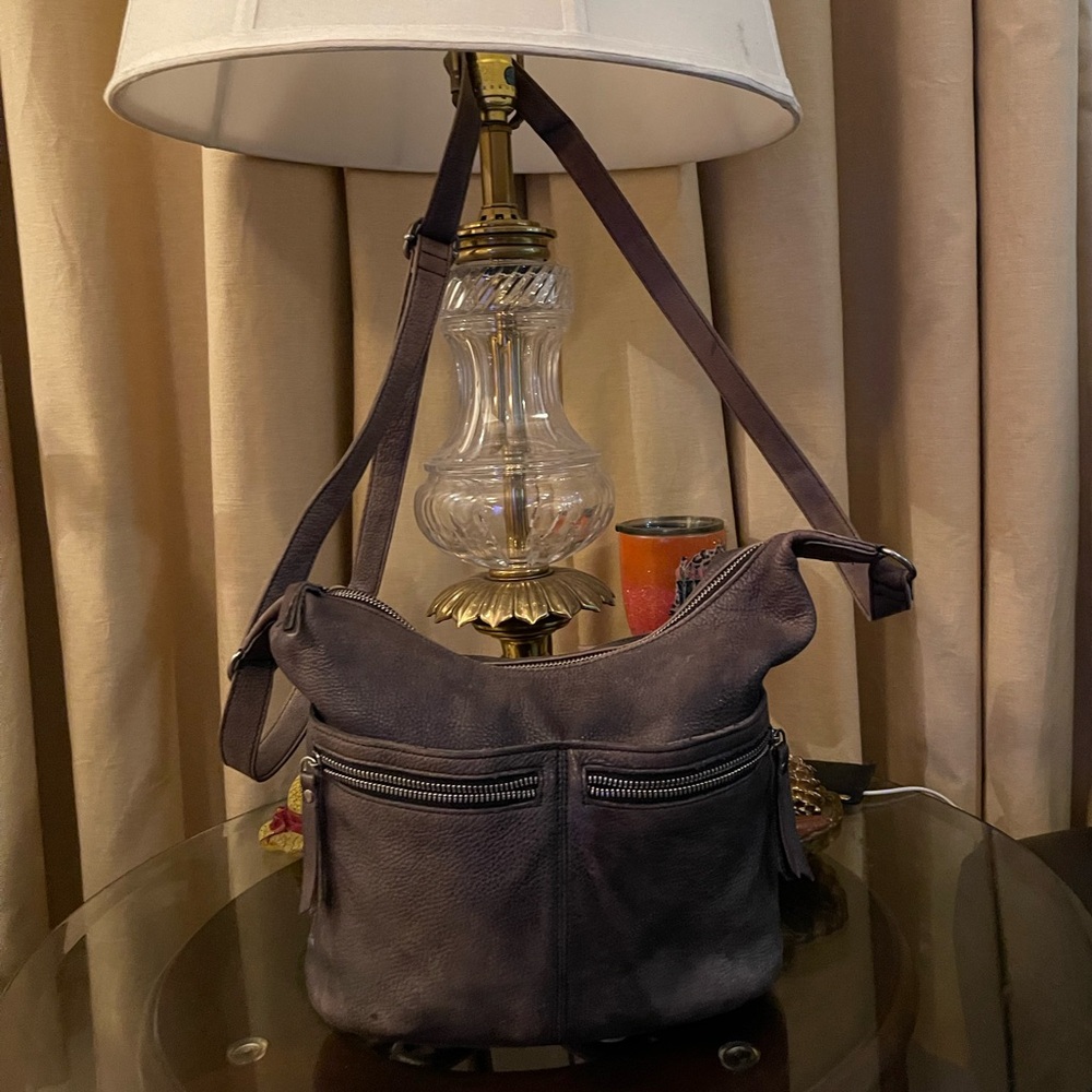 Latico Brown Crossbody Bag with Relaxed Structure